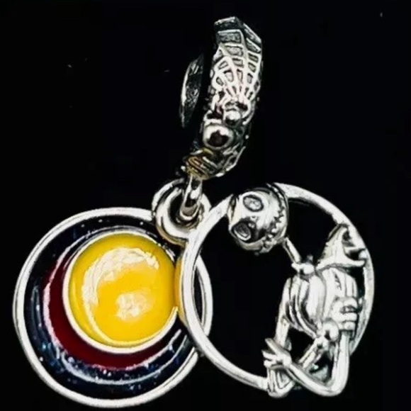 New Sterling Silver 925 Charm “Nightmare Before Christmas” Fits Pandora Jewlery - Picture 2 of 7
